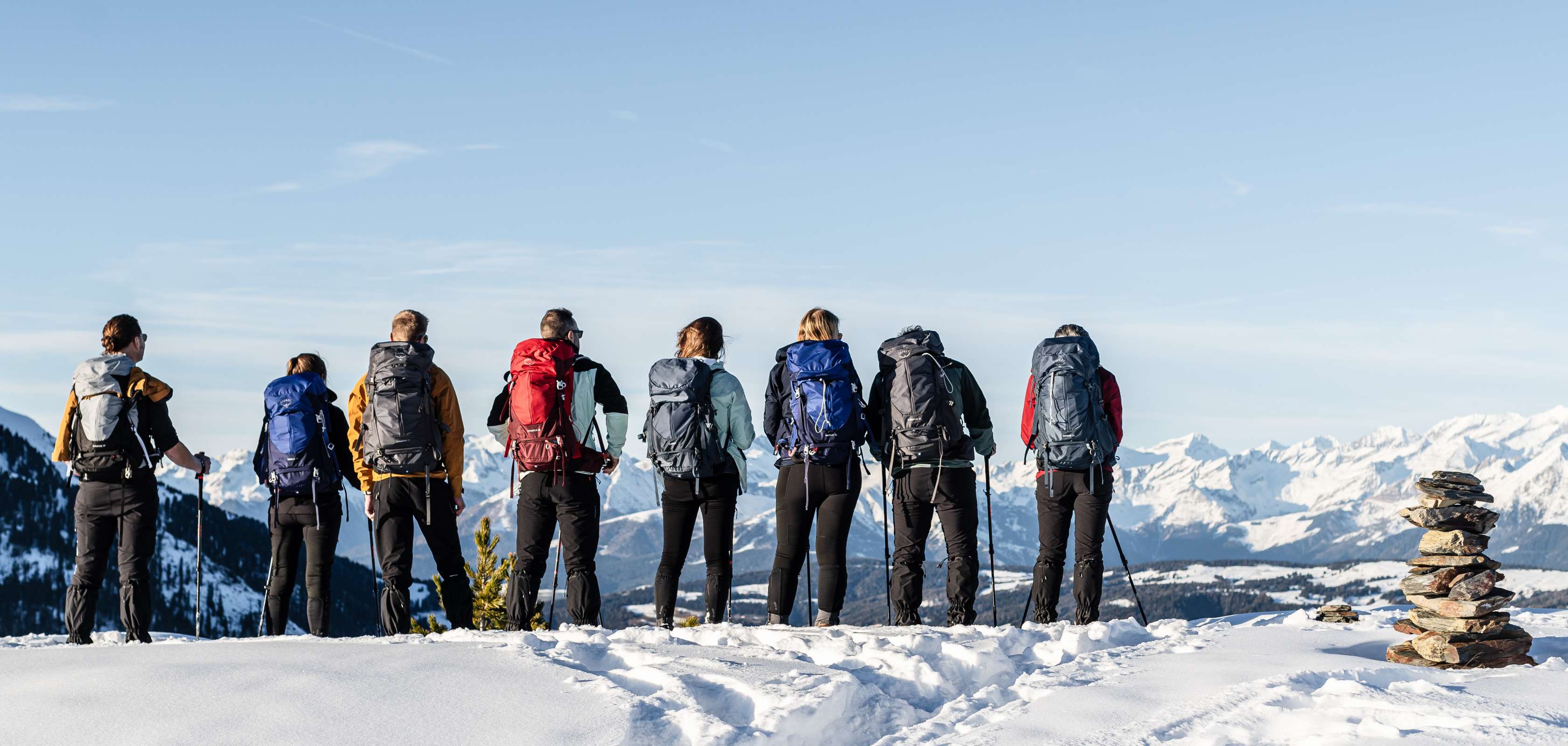Woman wearing a Columbia jacket