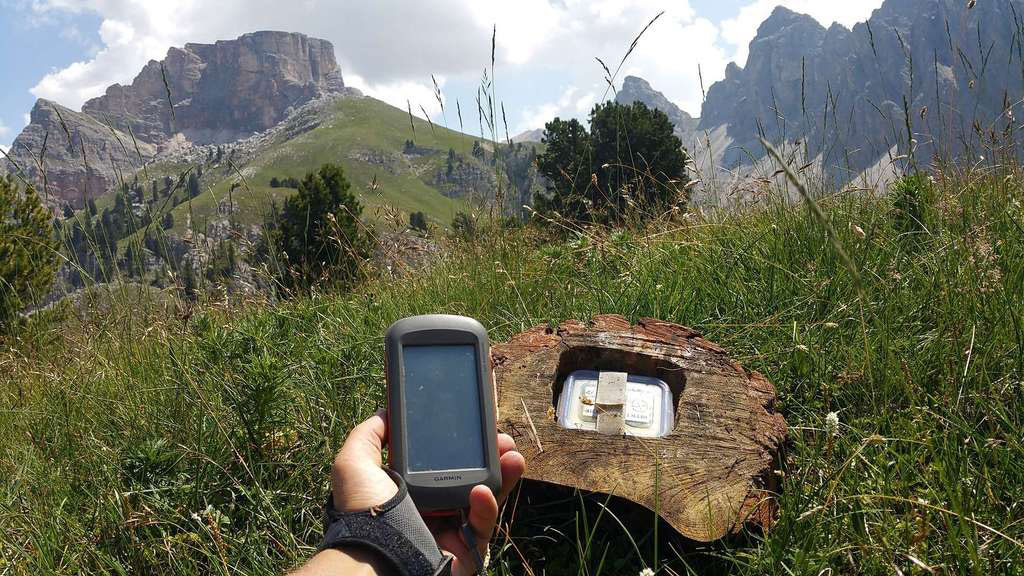 man holding a GPS device