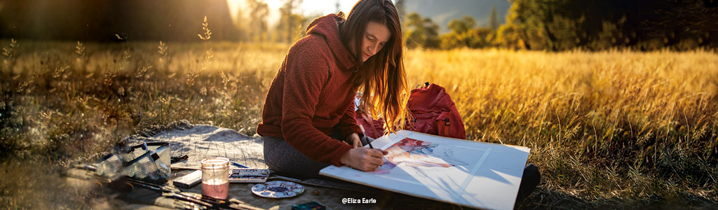 A woman wearing Patagonia 