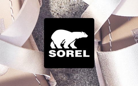 SOREL sandals from the top