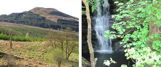 Mountains and Waterfall