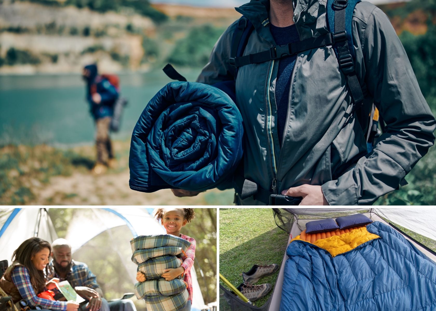 SINGLE SLEEPING BAG ADULT SIZE FESTIVAL CAMPING CARAVAN KEEP WARM ZIP CARRY BAG 