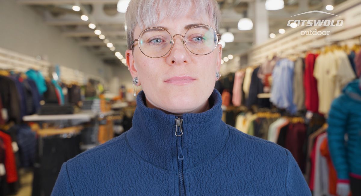 A woman in a fleece