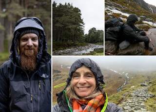 Rain gear for walking top