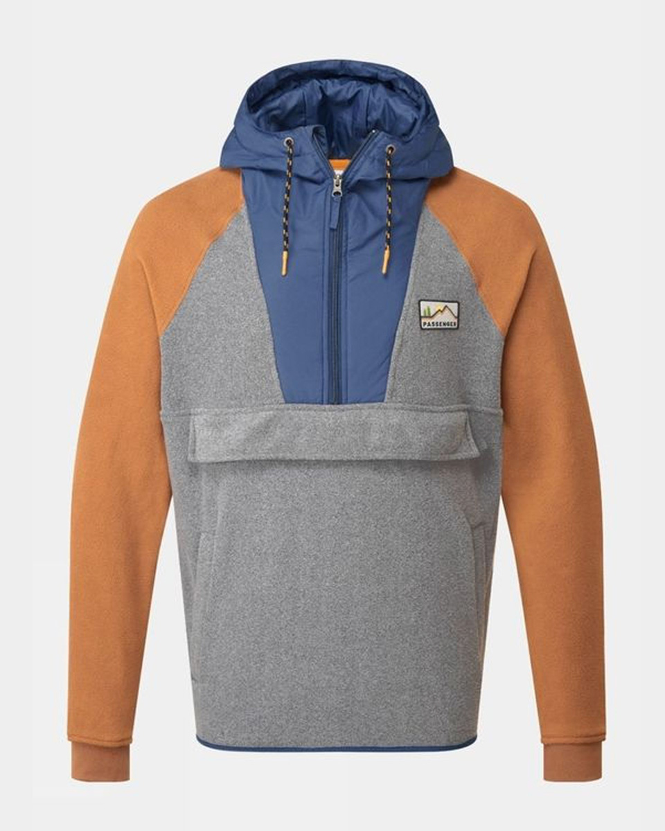 Passenger Men's Woodland Hooded Half Zip Polar