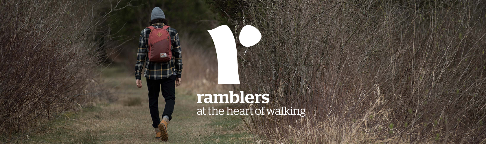 The Ramblers - person walking in Autumn forest