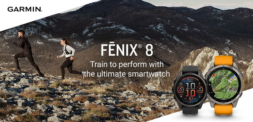 Man and Women wearing a Garmin watch