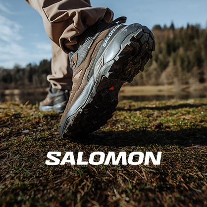 Salomon hiking boot in the nature