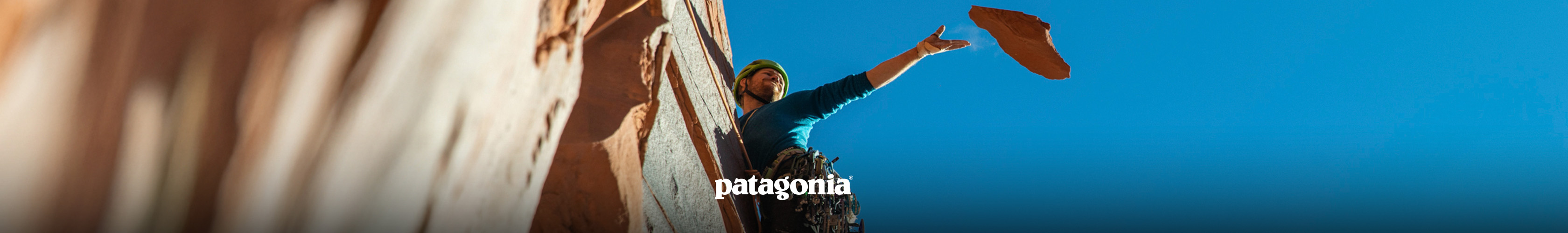 Patagonia, man climbing