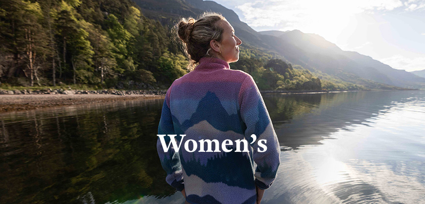 Woman wearing a warm fleece 