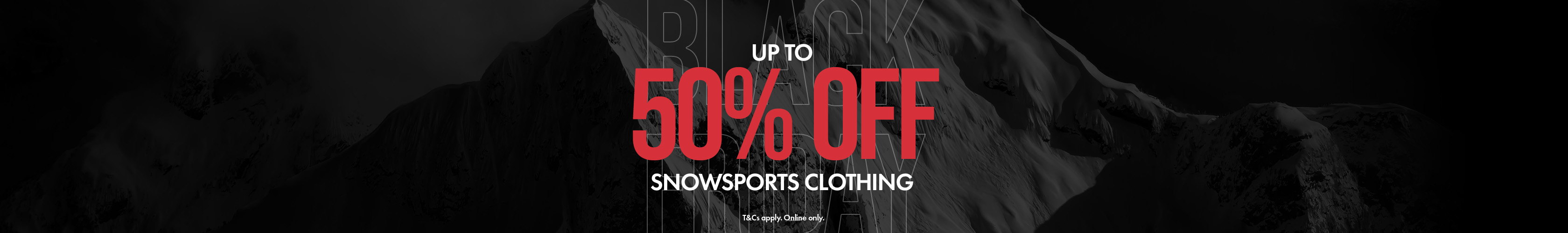 Up to 20% off snowsports clothing