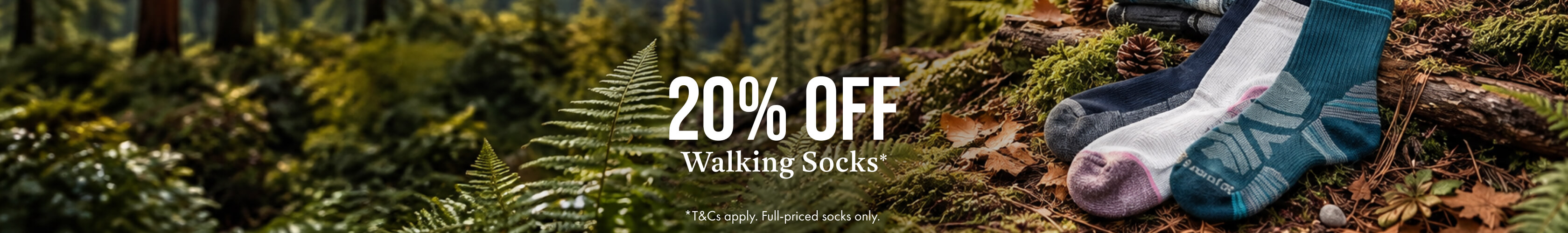 Shop 20% off selected socks offer on Cotswold Outdoor