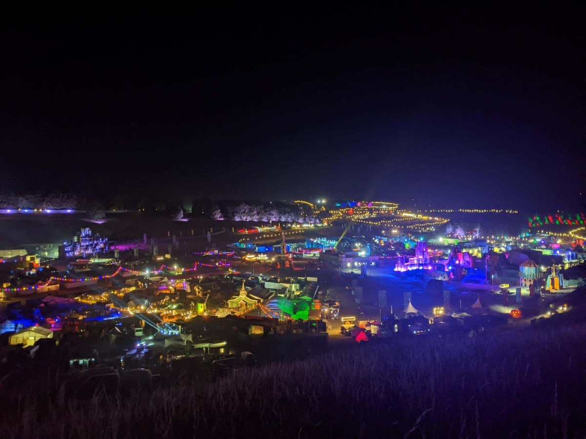 A view of the whole of Boomtown from above