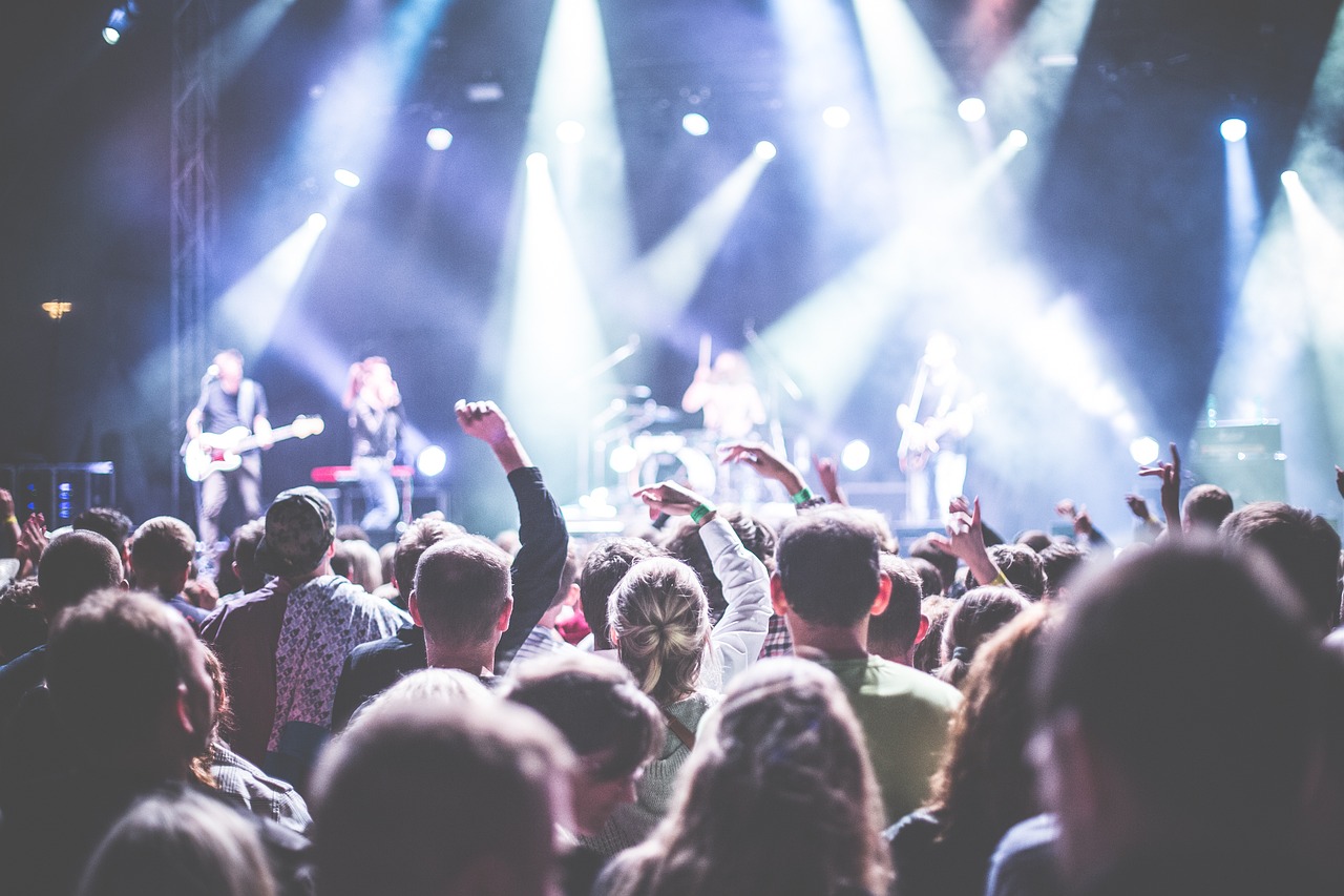 An image of a crowd of people watching a musical act at Latitude festival 