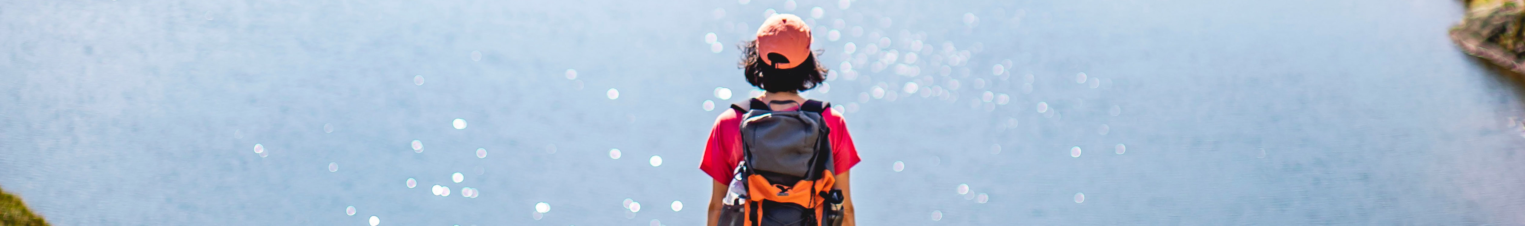 A person hiking in Salomon boots 