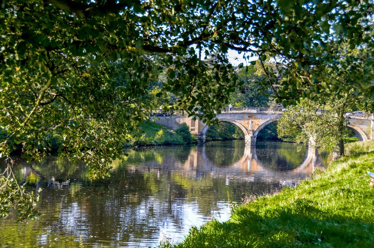 A bridge in Chatsworth, the Peak District