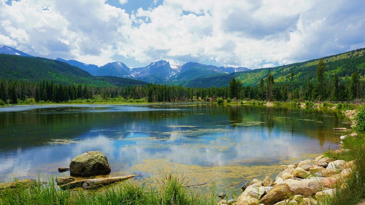 A lake in Rocky Mountain National Park 