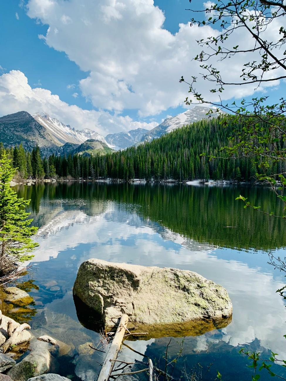 A lake in Rocky Mountain National Park 