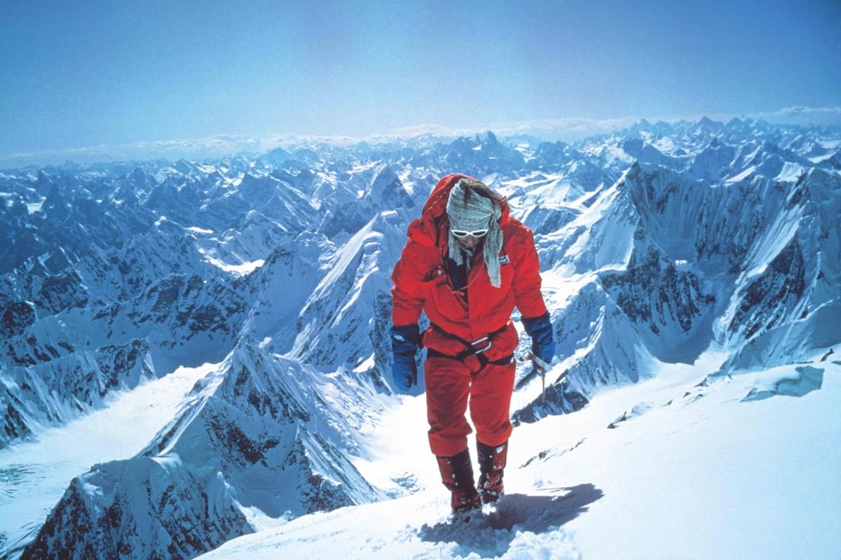 Andy Parkin climbing Broad Peak