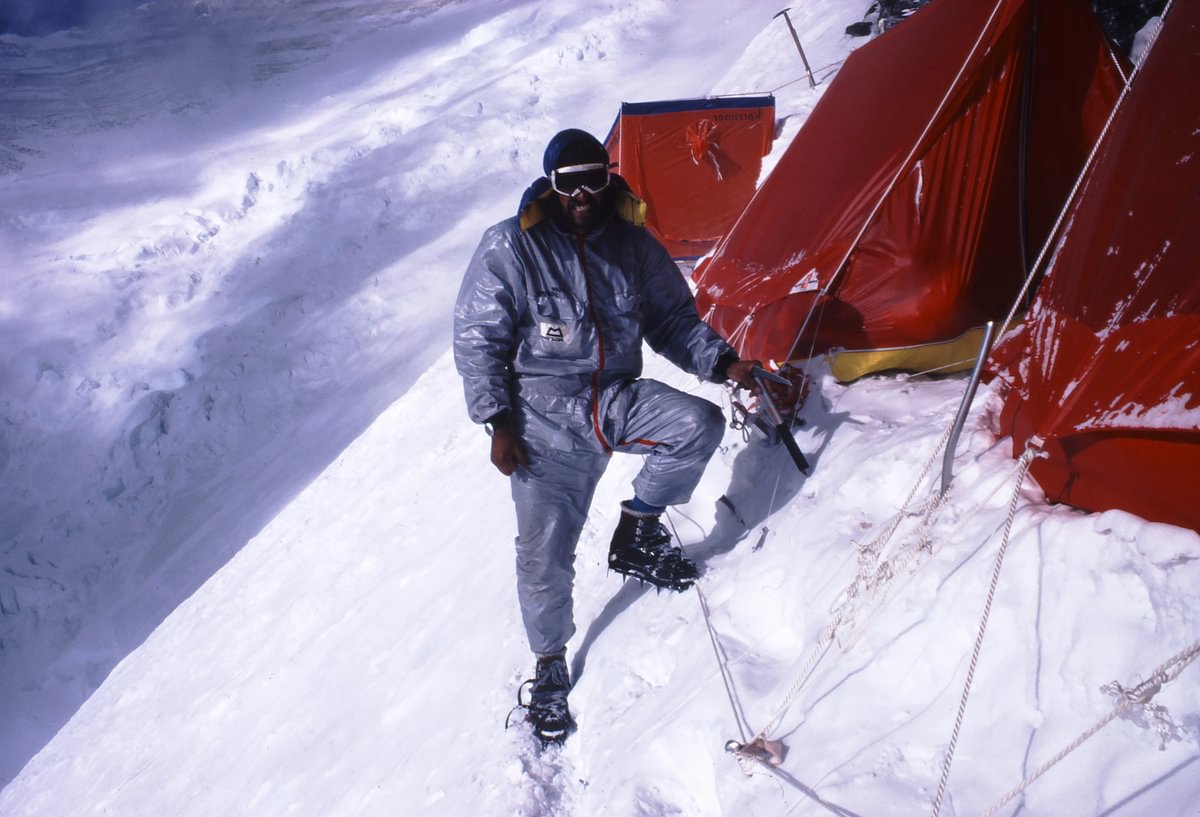 Don Whillans climbing Annapurna