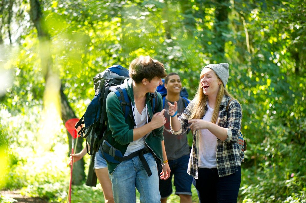 Young people during a youth expedition