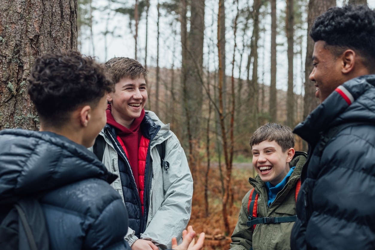 Young boys during a youth expedition