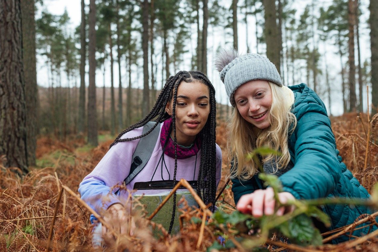 Young people during a youth expedition