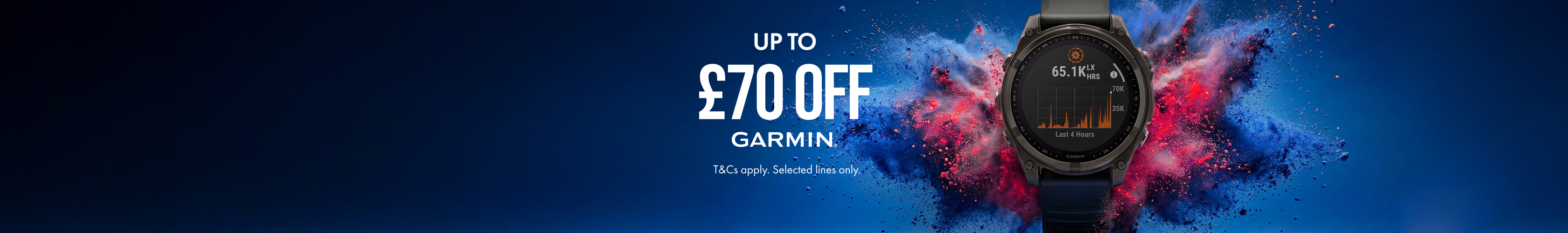 Up to £70 off Garmin 