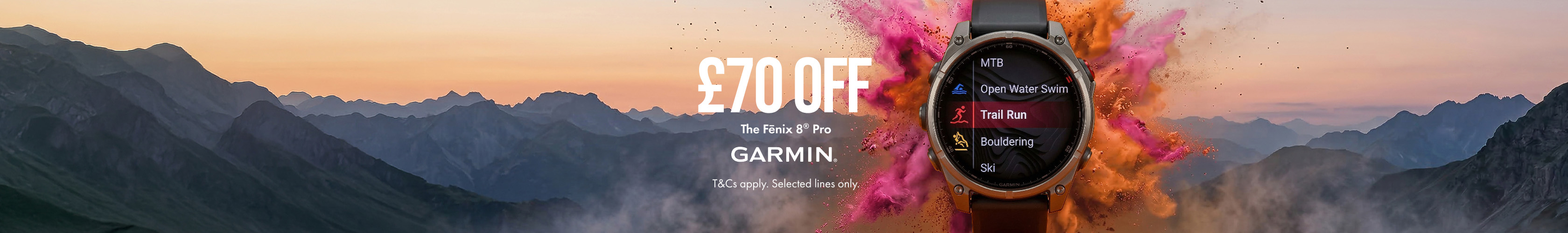 Up to £70 off Garmin 
