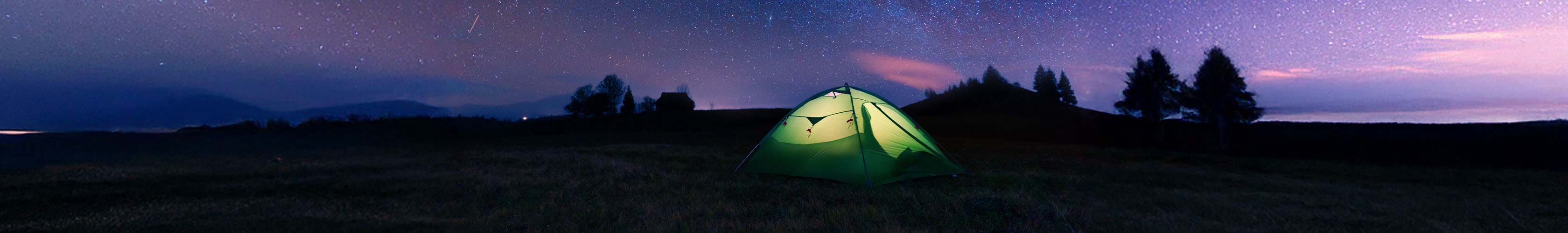 A tent wild camping 